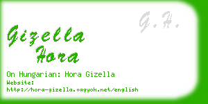 gizella hora business card